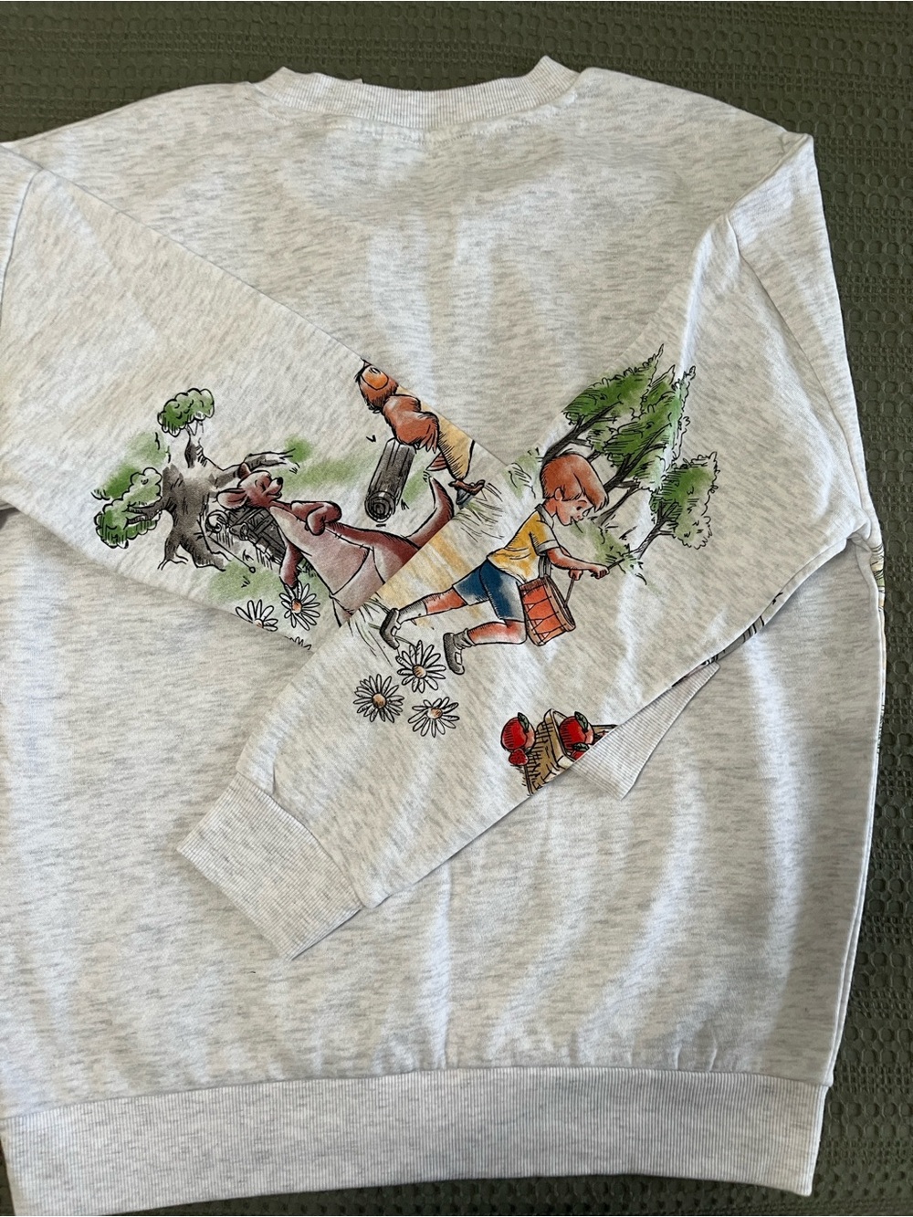 Light Gray Graphic Winnie the Pooh Crewneck Sweatshirt - Picture 4 of 11